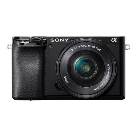 Sony - Alpha 6100 Mirrorless 4K Video Camera with E PZ 16-50mm Lens - Black