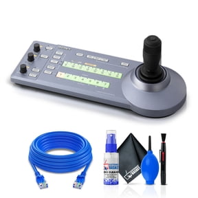 Sony RM-IP10 IP Remote Controller for BRC Cameras (RM-IP10) + Cat5e Ethernet Cable + Cleaning Set