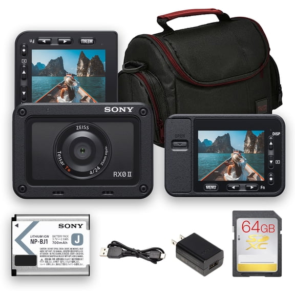 Sony RX0 II Premium Compact Camera | 15.3MP 1" Sensor, ZEISS Lens, 4K, Flip Screen