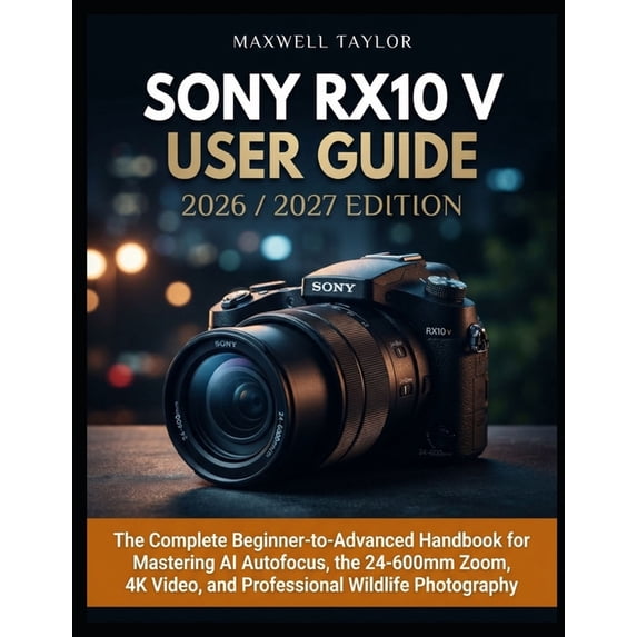 Sony Rx10 V User Guide 2026/2027: The Complete Beginner-To-Advanced ...