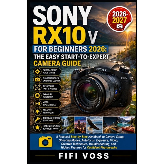 Sony Rx10 V for Beginners 2026-2027 the Easy Start-To-Expert Camera Guide: A Practical Step-by-Step Handbook to Camera S, (Paperback)