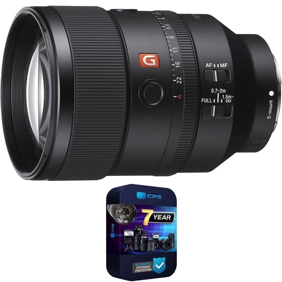 Sony SEL135F18GM FE 135mm F1.8 GM G Master Full-frame E-mount Telephoto Prime Lens Bundle with 7 Year CPS Enhanced Protection Plan