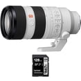 thumbnail image 1 of Sony SEL70200GM2 FE 70-200mm F2.8 GM OSS II G Master Telephoto Zoom E-Mount Lens Bundle with Lexar Professional 1667x 128GB SDXC UHS-II Memory Card 250MB/s Read, 90MB/s Write, 1 of 11