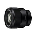 thumbnail image 1 of Sony SEL85F18 85mm F/1.8-22 Medium-Telephoto Fixed Prime Camera Lens, Black, 1 of 6