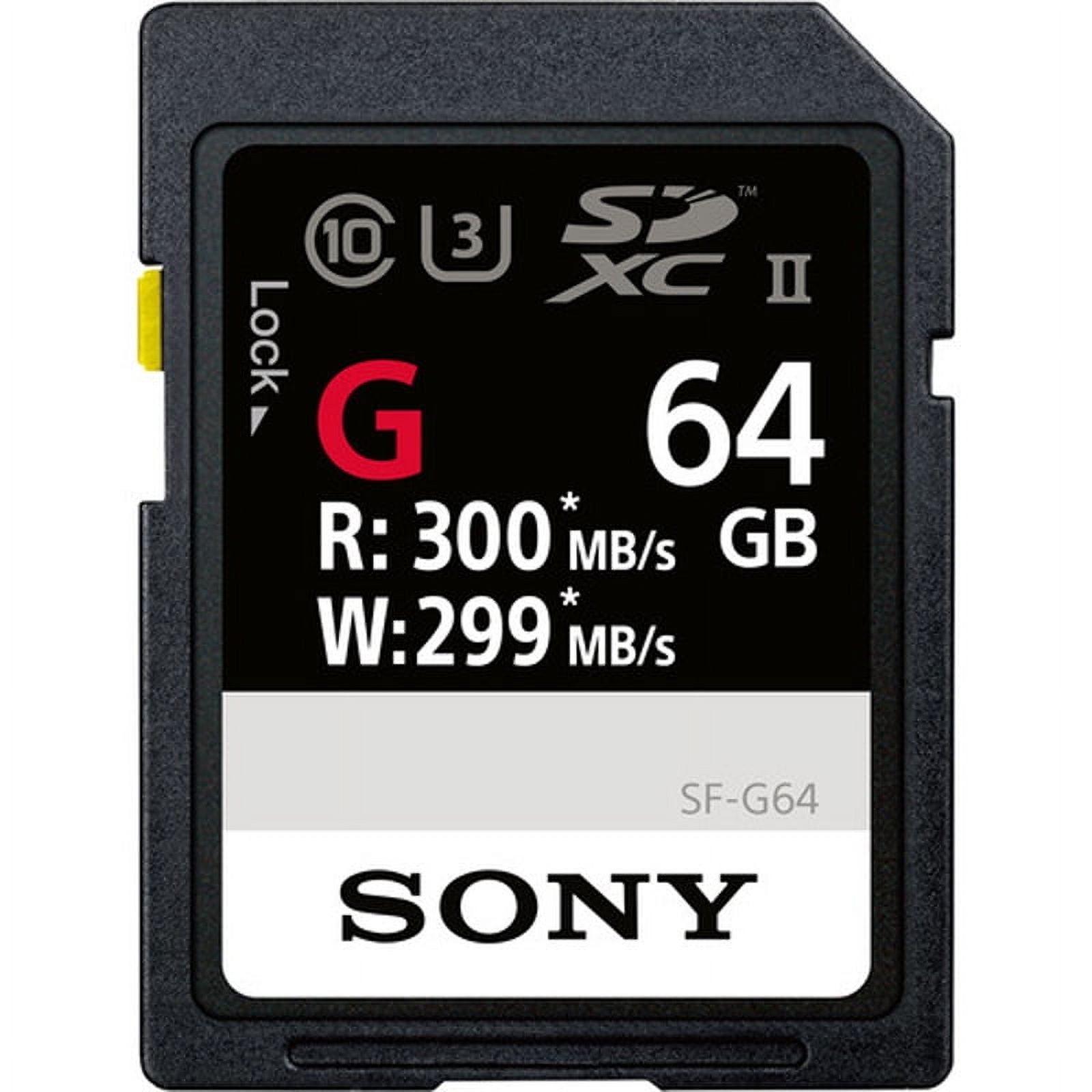Sony SF-G Series 64GB Class 10 UHS-II SD Card