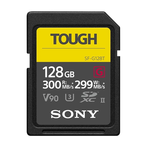 Open Box Sony SF-G TOUGH Series UHS-II SDXC Memory Card - 128GB