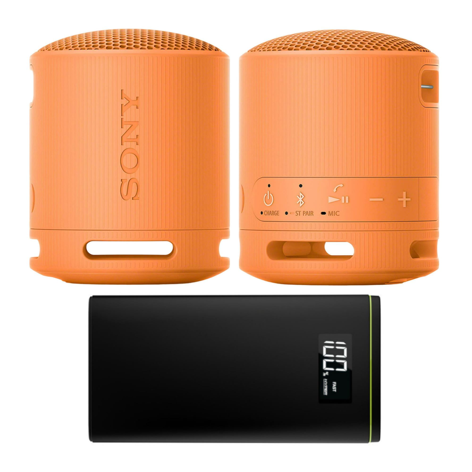 Sony SRS-XB100 2-Speakers) (Orange, Speaker Travel Bluetooth Portable Wireless