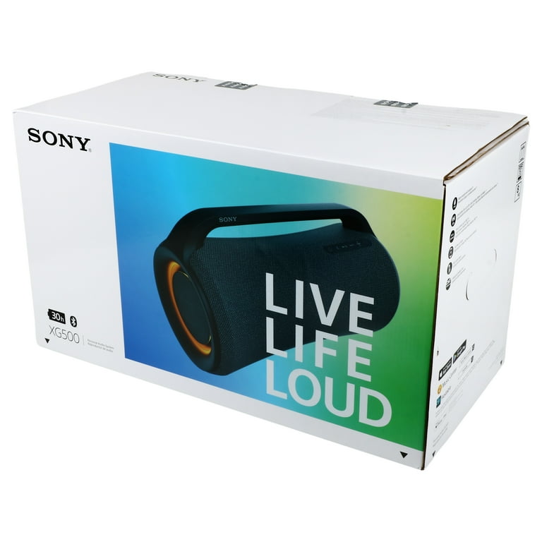 Sony SRS-XG500 MEGA BASS Portable Water Resistant Dustproof