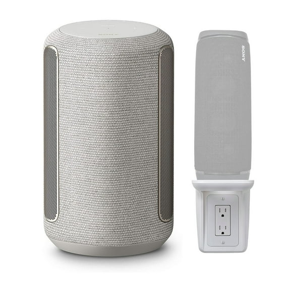 Sony SRSRA3000/H Wi-Fi Enabled 360 Reality Audio Wireless Speaker (Gray) with Outlet Wall Shelf)