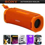 Sony SRSULT10/D EXTRA BASS Portable Bluetooth Speaker 2024 Orange Bundle with Tech Smart USA Audio Entertainment Essentials Bundle and 2 YR CPS Enhanced Protection Pack