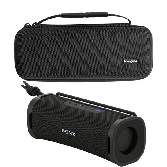 Sony SRSULT10B ULT FIELD Series Speaker (Black) Bundle with Hardshell Travel and Protective Case for Bluetooth Speakers (2 Items)
