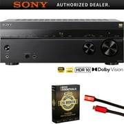 Sony STR-AN1000 7.2 Channel Home Theater 8K A/V Receiver Bundle with 4K HDMI Cable w/ Pure Copper Conductors & Deco Essentials CPS Exclusive 26 Month Protection Pack Bundle BEACH-CPS-261000