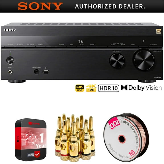 Sony STR-AN1000 7.2 Channel Stereo Receiver with 100ft 16 AWG Speaker Wire