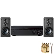 Sony STRDH590 5.2ch Home Theater AV Receiver with Sony Bookshelf Speaker Bundle