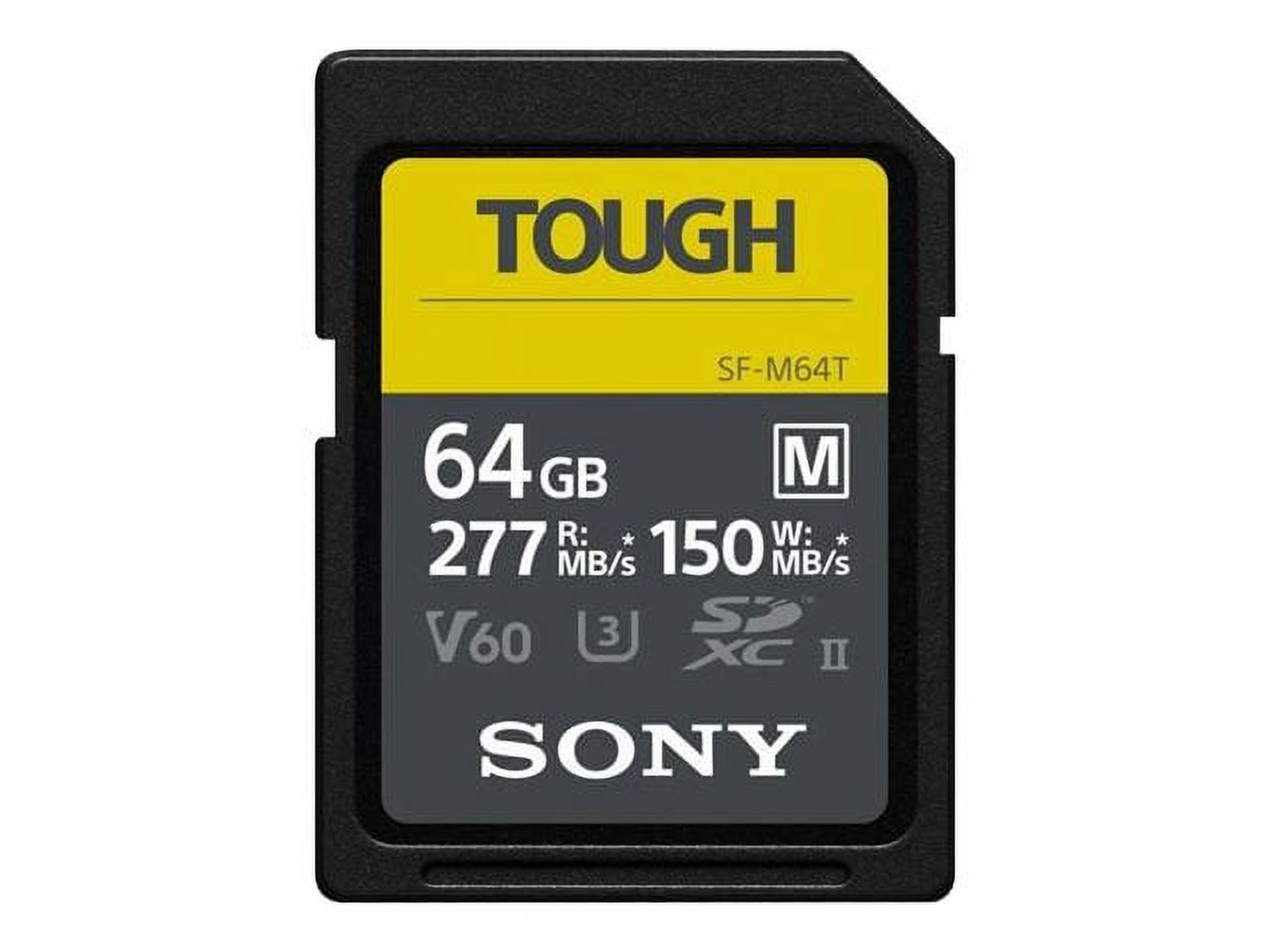 Sony Sf-m Series Tough Sf-m64t - Flash Memory Card - 64 Gb - Uhs-ii U3 / Class10 - Sdxc Uhs-ii