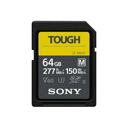 Sony Sf-m Series Tough Sf-m64t - Flash Memory Card - 64 Gb - Uhs-ii U3 / Class10 - Sdxc Uhs-ii