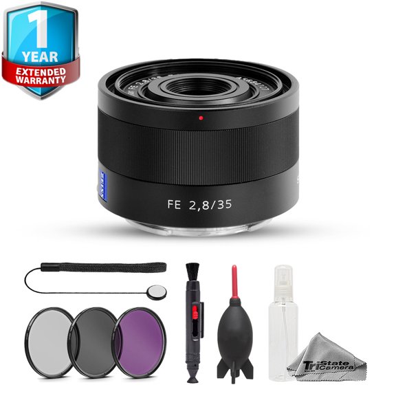 Sony Sonnar T* FE 35mm f/2.8 ZA Lens - 7pc Essentials Bundle + 1 Yr Warranty (International Version)