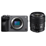 Sony FX30 Super 35 Cinema Line Camera with Sony E 15mm f/1.4 G Lens & Slinger Multi-Device Shoulder Bag, Extra Battery, SD Card