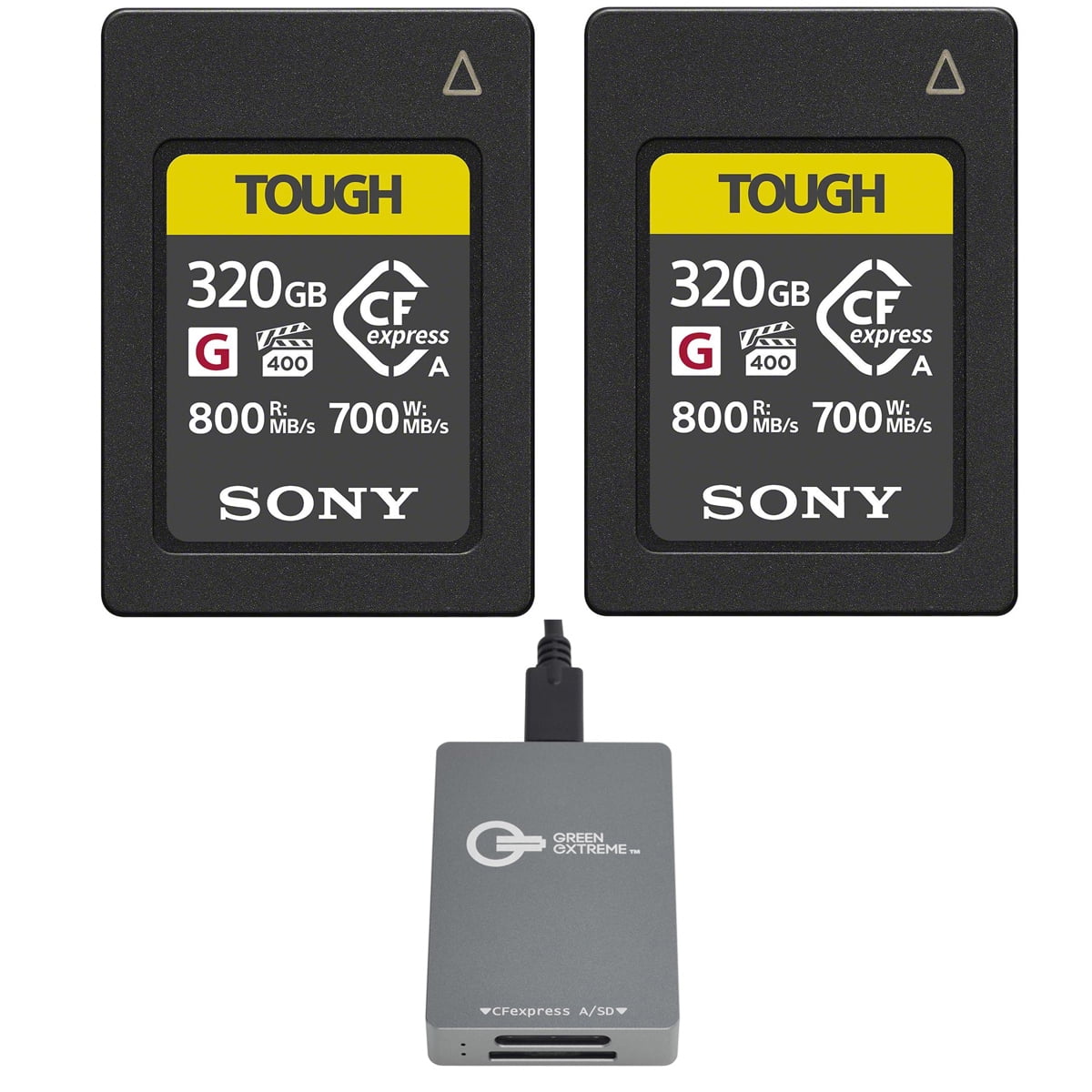 CFexpress Type Aメモリーカード TOUGH 320GB Sony TOUGH 320GB CFexpress Type-A Memory Card, 2-Pack, Bundle with