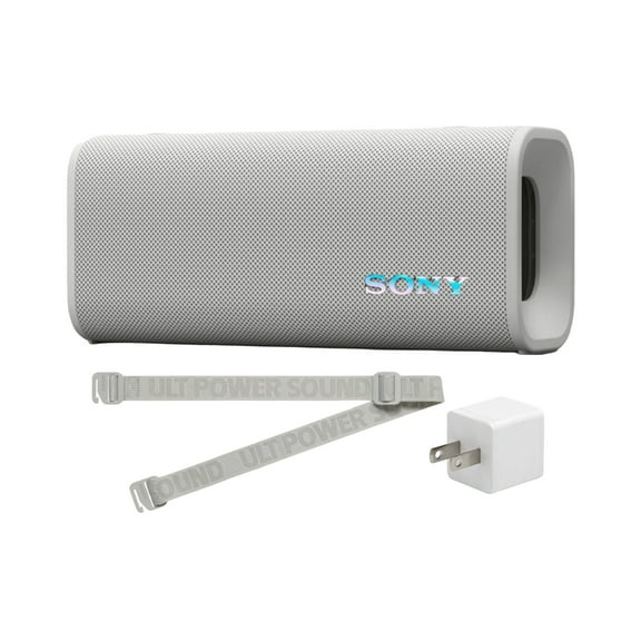 Sony ULT FIELD 3 Wireless Speaker (Off White) with Portable Speaker Accessory Bundle