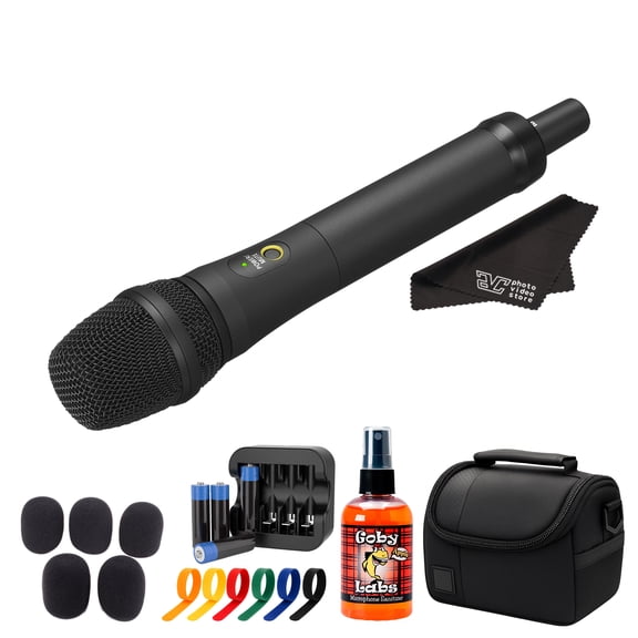 Sony UTX-M40 Wireless Handheld Cardioid Microphone Transmitter (UC25: 536608 MHz) Pro Mic for Live Performances, Presentations, & Broadcast Applications| Travel Bag | 4x AA with Charger | More