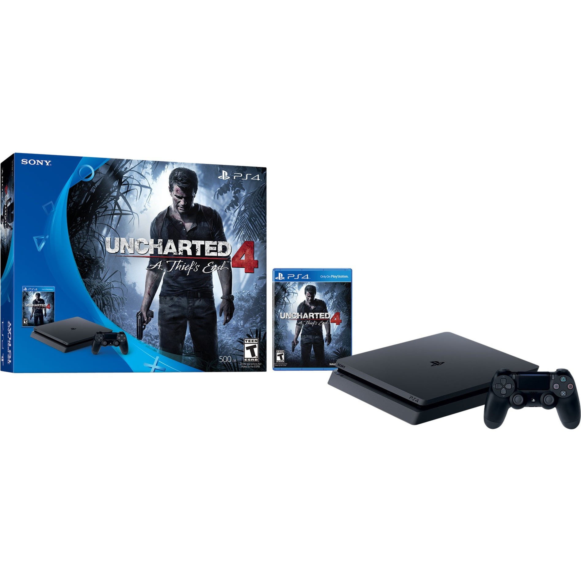 Forud type Necessities hjælper Sony Uncharted 4: A Thief's End PlayStation 4 Bundle - Walmart.com