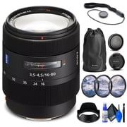 Sony Vario-Sonnar T* DT 16-80mm f/3.5-4.5 ZA Lens + Filters + Cap Keeper + More