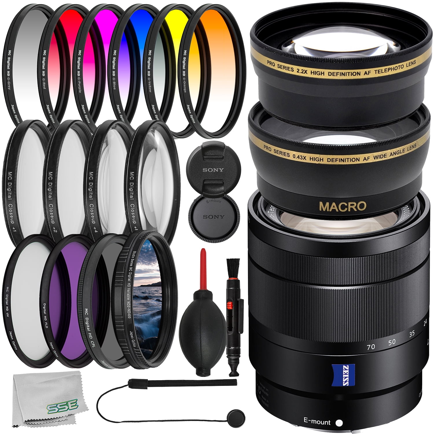 Sony Vario-Tessar T* E 16-70mm f/4 ZA OSS Lens with Essential