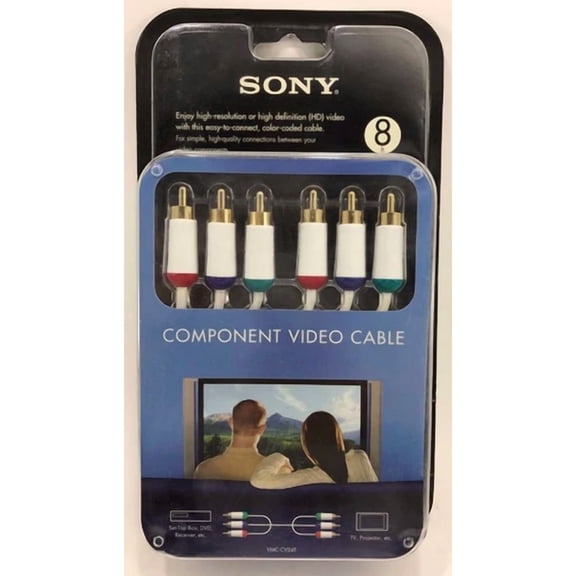 Sony - Vmc-Cv24 - 8' Component Video Cable - White