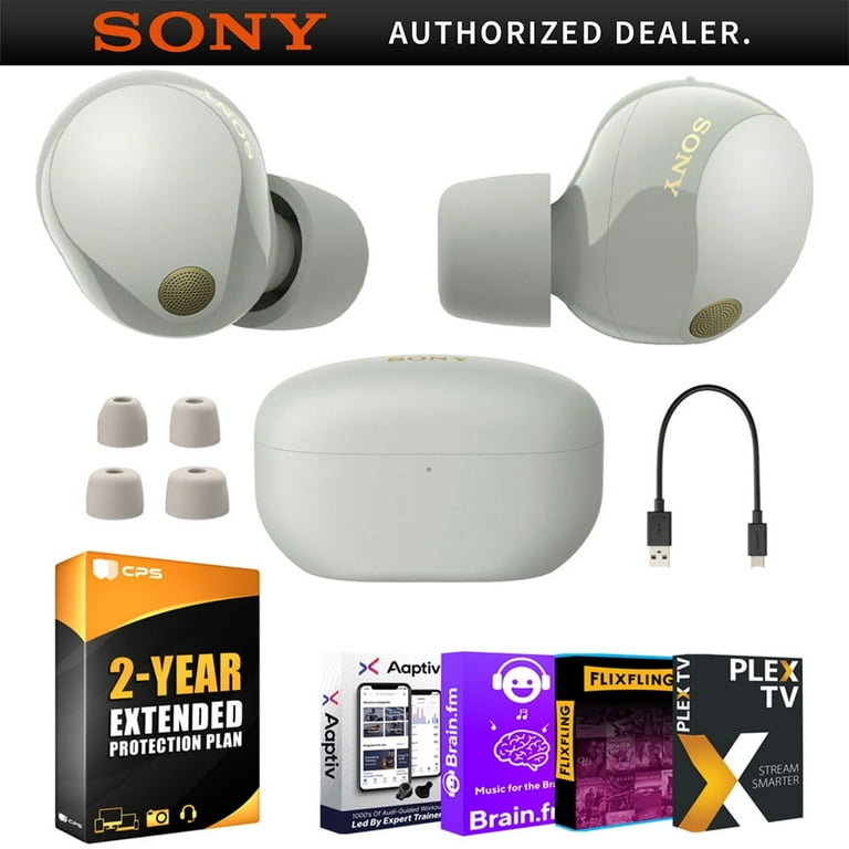 Sony WF-1000XM5 Noise Canceling Wireless Earbuds (Silver