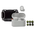 thumbnail image 1 of Sony WF-1000XM6 Wireless Earbuds (Platinum Silver) with Hard Storage Case and Earbud Tips Bundle, 1 of 8