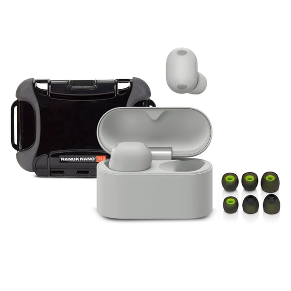 Sony WF-1000XM6 Wireless Earbuds (Platinum Silver) with Hard Storage Case and Earbud Tips Bundle