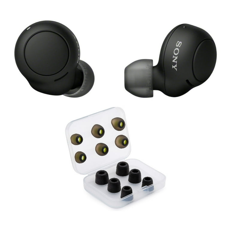 Sony WF-C500 Truly Wireless In-Ear Bluetooth Earbud Headphones (Black) with  Tips 