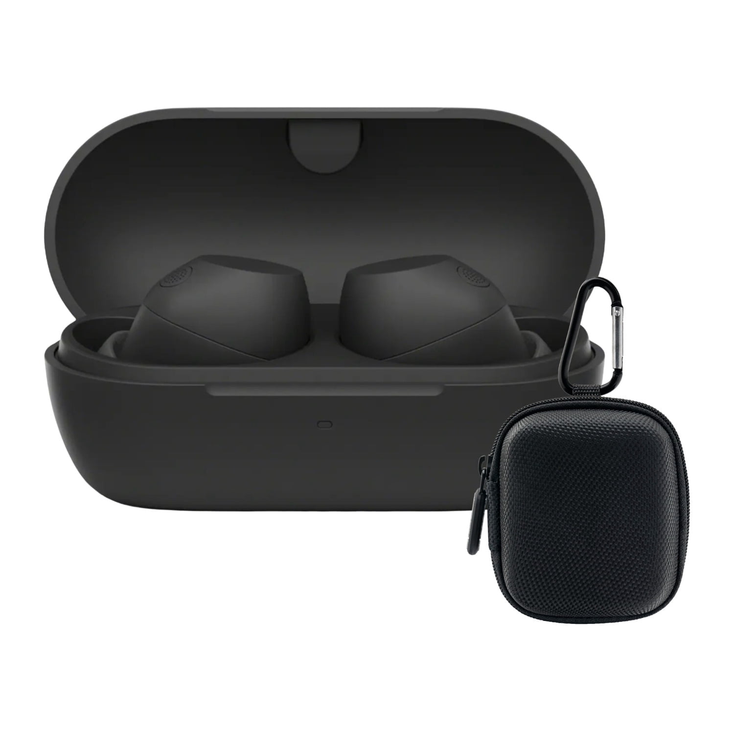 Sony WF-C710N Truly Wireless Noise-Canceling Earbuds (Black) Bundle with Case (2 Items)