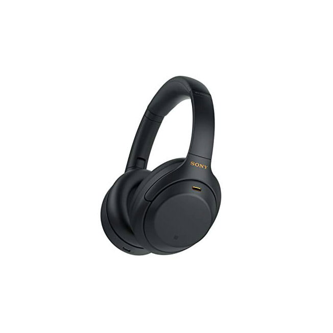 Sony WH-1000XM4 Wireless Industry Black Canceling Control, with Overhead Alexa Noise and Mic Phone-Call Headphones Leading for Voice