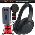 thumbnail image 1 of Sony WH-1000XM4 Wireless Industry Leading Noise Cancelling Over-Ear Headphones with Mic for Hands Free Calling and Alexa, Black WH-1000XM4/B Bundle w/ Case + Deco Gear Portable Charger + Gym Bag, 1 of 10