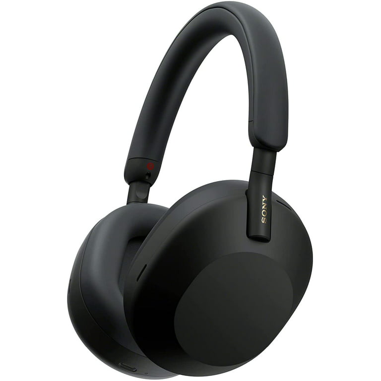 Sony WH-1000XM5-BLACK Wireless Over-Ear Noise Canceling Headphones - Black  with an Additional 1 Year Coverage by Epic Protect (2022)
