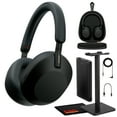 thumbnail image 1 of Sony WH-1000XM5 Wireless Noise Canceling Over-Ear Headphones, Black, 30-Hour Battery + Bundle (International Model), 1 of 8