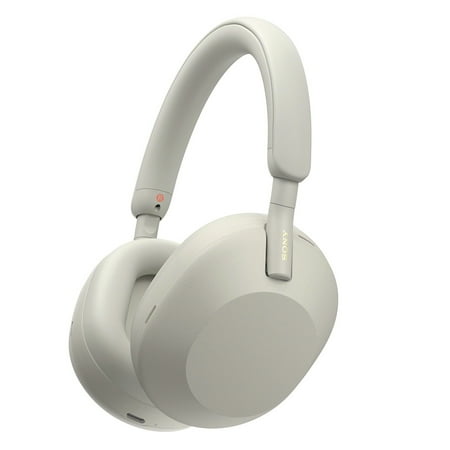 Sony - WH-1000XM5 Wireless Noise-Canceling Over-the-Ear Headphones - Silver