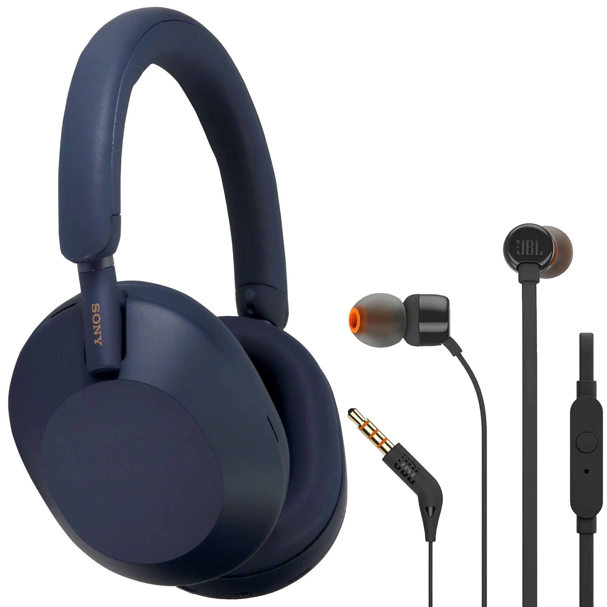 Sony WH-1000XM5 Wireless Headphones (Midnight Blue) with JBL Sony WH-1000XM5 Wireless Headphones (Midnight Blue) with JBL