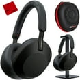 thumbnail image 1 of Sony WH-1000XM5 Wireless Noise Canceling Headphones (Black) Budle with Pro Stand Kit, 1 of 10