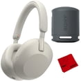 thumbnail image 1 of Sony WH-1000XM5 Wireless Noise Canceling Headphones (Silver) Bundle w/ XB100 Speaker, 1 of 9
