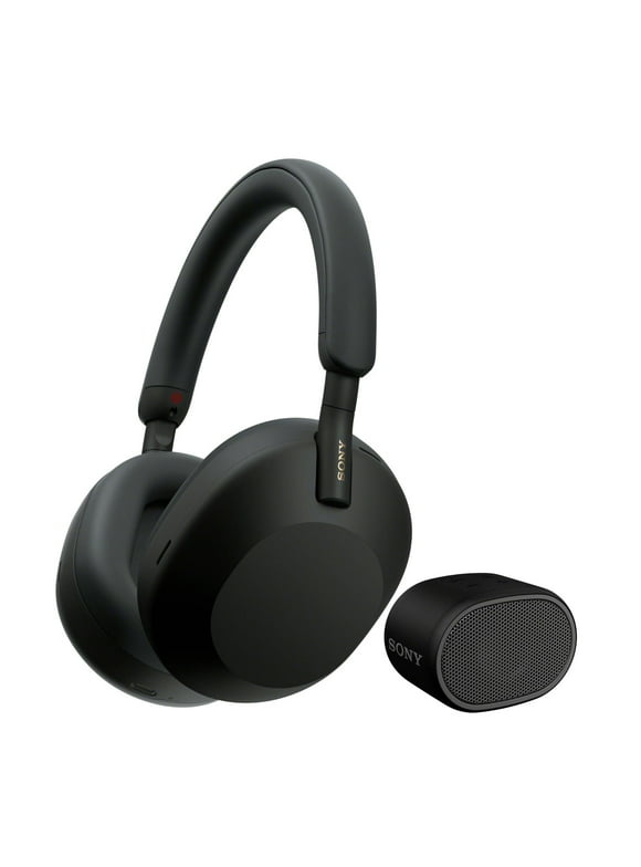 Sony WH-1000XM5 Wireless Over-Ear Headphones (Black) with Bluetooth Speaker