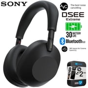 Sony WH-1000XM6/B Best Wireless Noise Canceling Headphones, Black Bundle with Exclusive | Official USA Partner Model