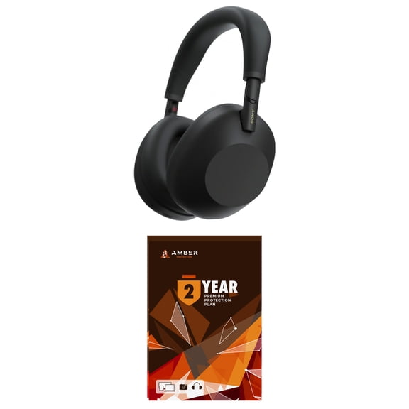 Sony WH-1000XM6-BLACK Wireless Noise Cancelling Headphones with a 2 Year Amber Protection Plan (2025)