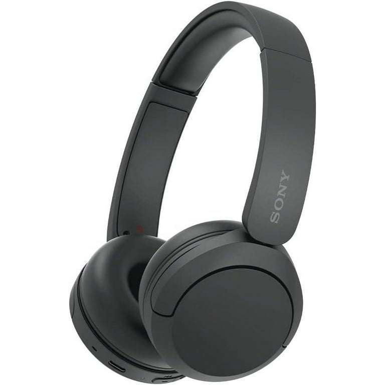 Sony WH CH520 Best Wireless Bluetooth On Ear Headphones with Microphone for Calls and Voice Control Up to 50 Hours Battery Life with Quick Charge Function Includes USB C Charging Cable Black Walmart.c...