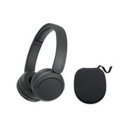 Sony WH-CH520 Wireless Bluetooth On-Ear Headset (Black) with Hard Case