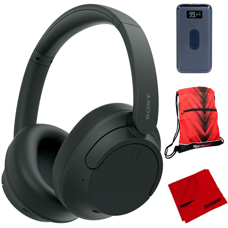Sony WH-CH720N Wireless Noise Cancelling Headphones (Black) with Deco Gear  Power Bank and Accessories Bundle 