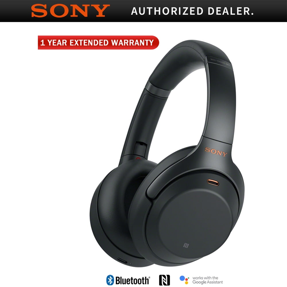 Sony WH1000XM3/B Premium Noise Cancelling Wireless Headphones w