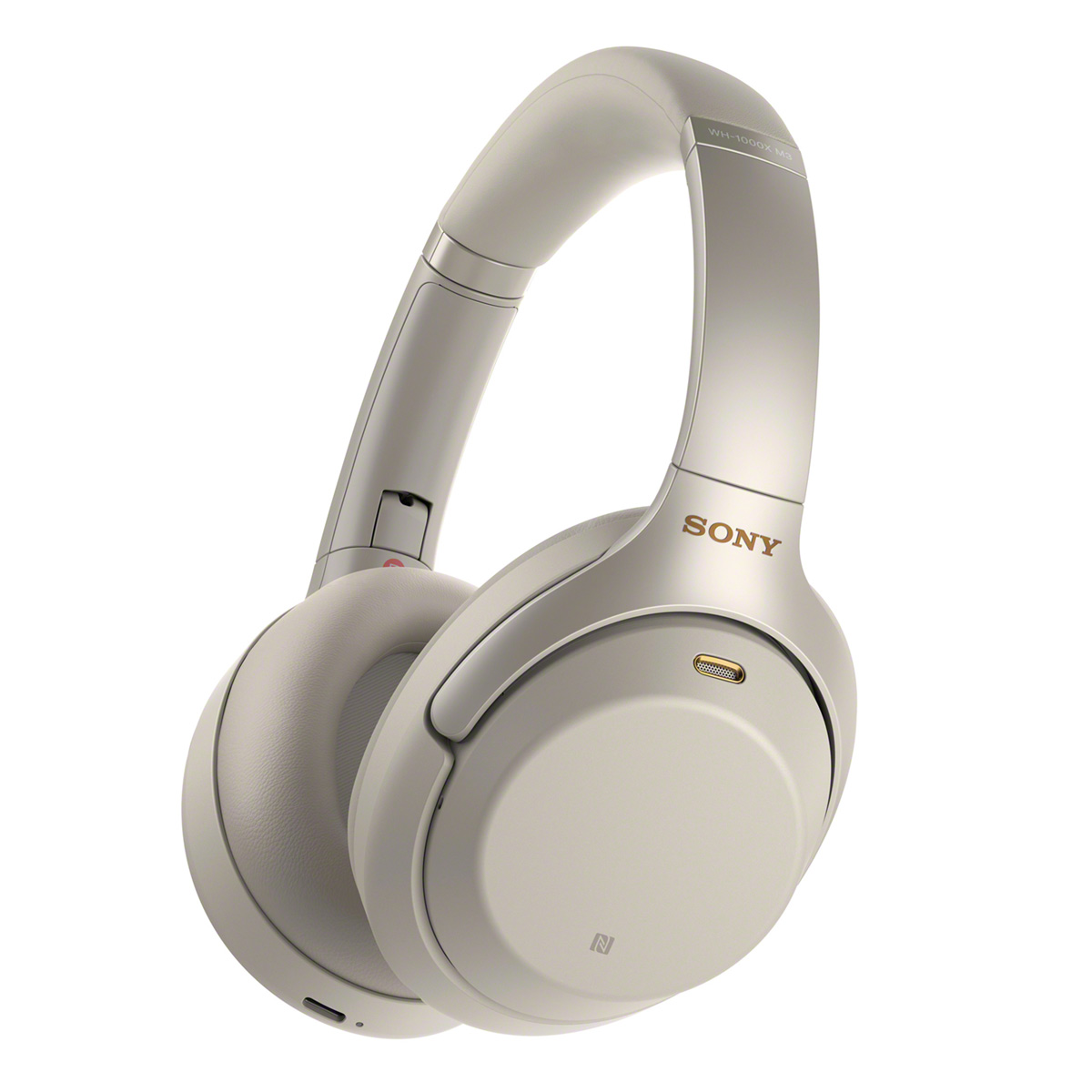 Sony WH1000XM3 Wireless Noise Canceling Over-the-Ear Headphones with Google Assistant - Silver - image 1 of 4
